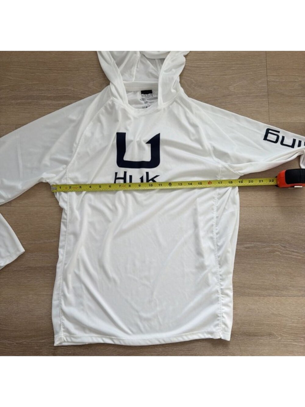 Huk Icon Hoodie Men's Tech Shirt White Size Small (Y1) - Picture 7 of 9